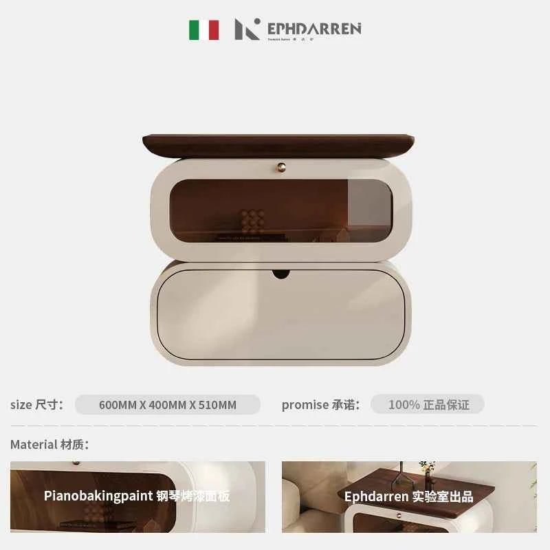 European Modern Bedside Table - Luxury Nightstand with Storage style1