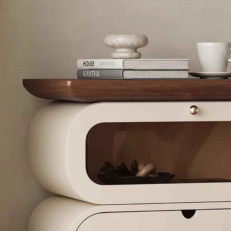 European Modern Bedside Table - Luxury Nightstand with Storage