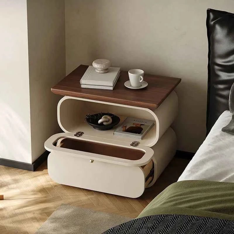 European Modern Bedside Table - Luxury Nightstand with Storage