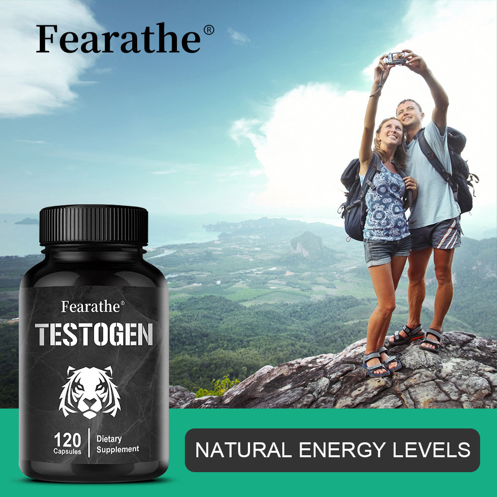 Fearathe Testogen Testosterone Booster Capsules - 120 Count