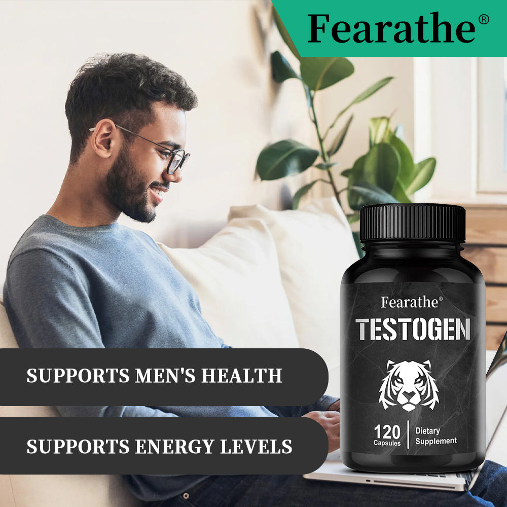 Fearathe Testogen Testosterone Booster Capsules - 120 Count