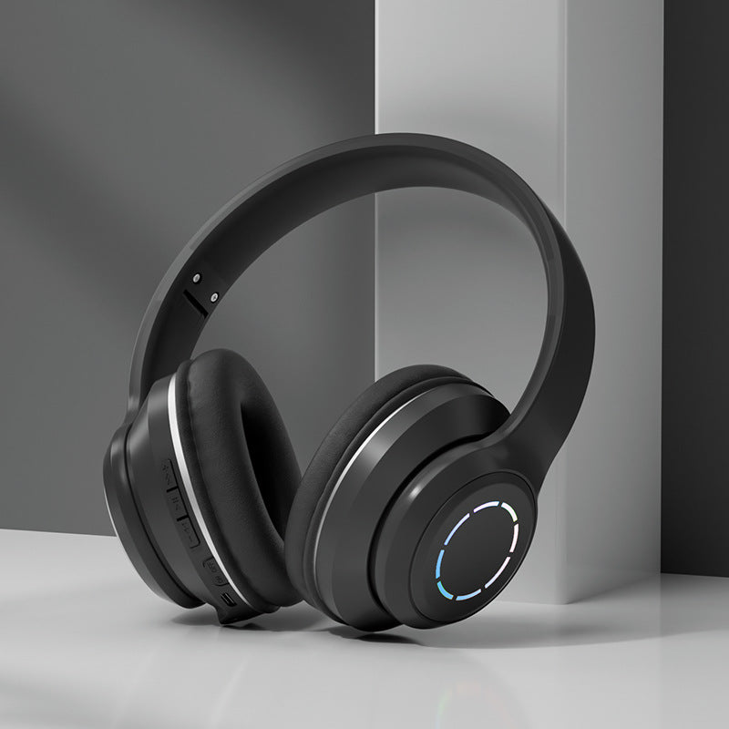 Stylish gradient Bluetooth headphones with cushioned ear cups and touch controls