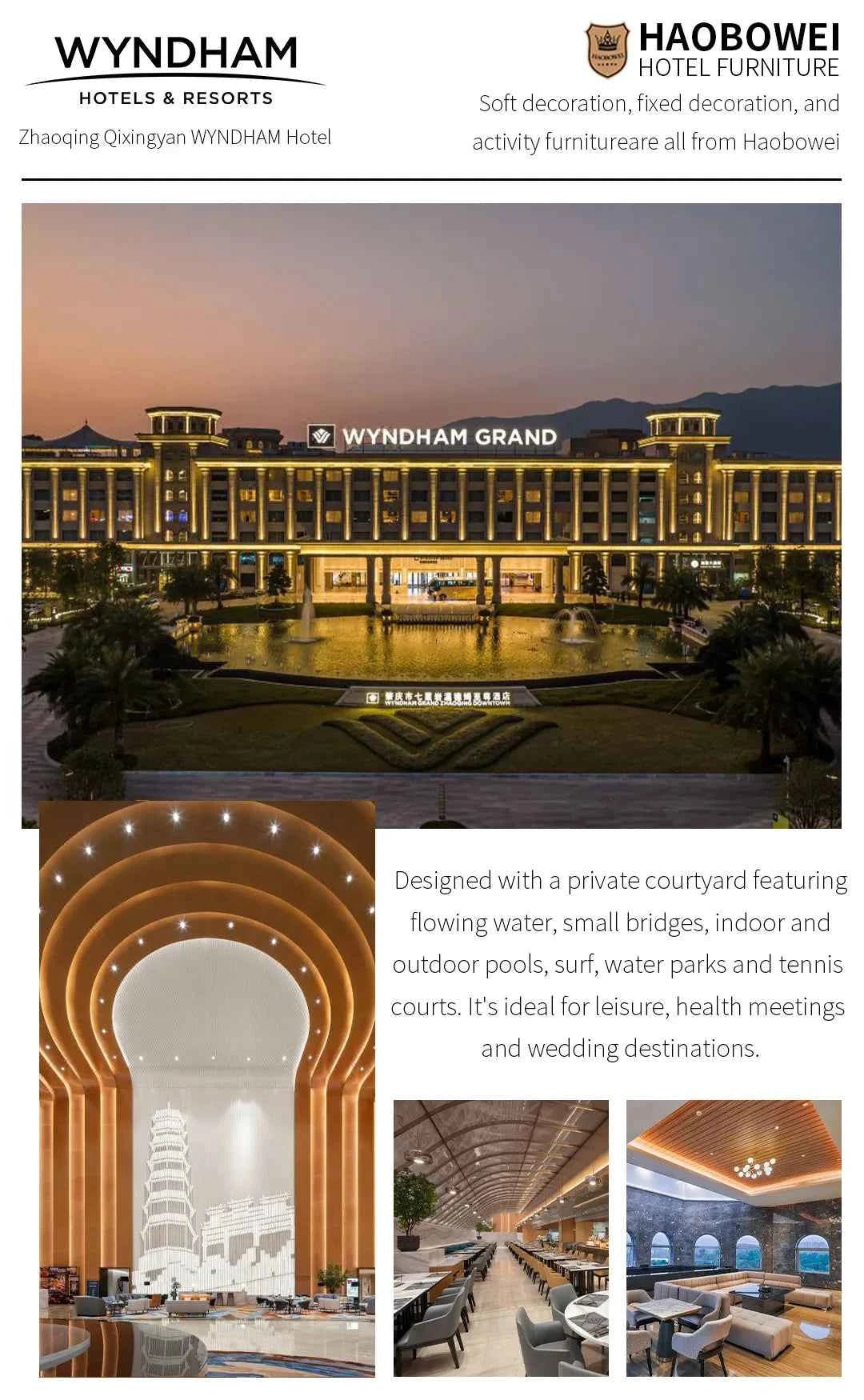 High-end custom hotel furniture standard room full design bedroom set apartment villa bed and breakfast furniture