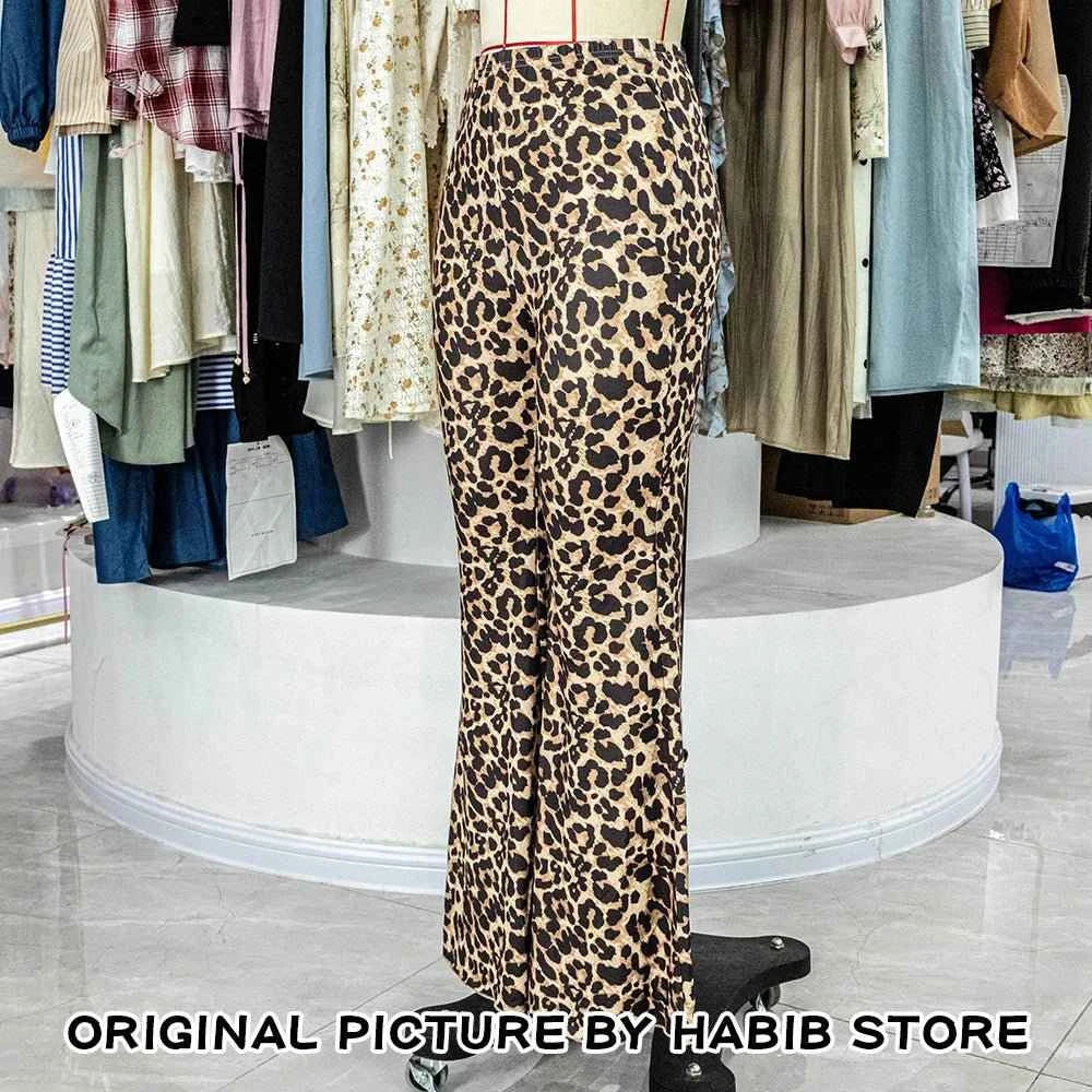 Leopard Print High Waist Flare Leggings - Slimming & Stylish for Women