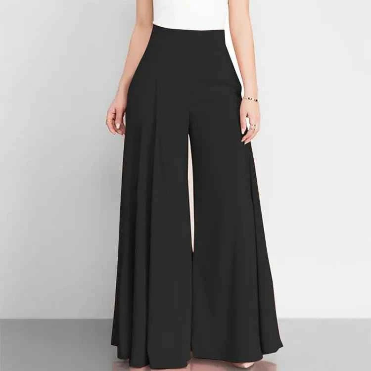 High Waist Wide Leg Pants for Effortless Style black
