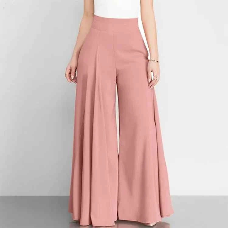 High Waist Wide Leg Pants for Effortless Style Pink