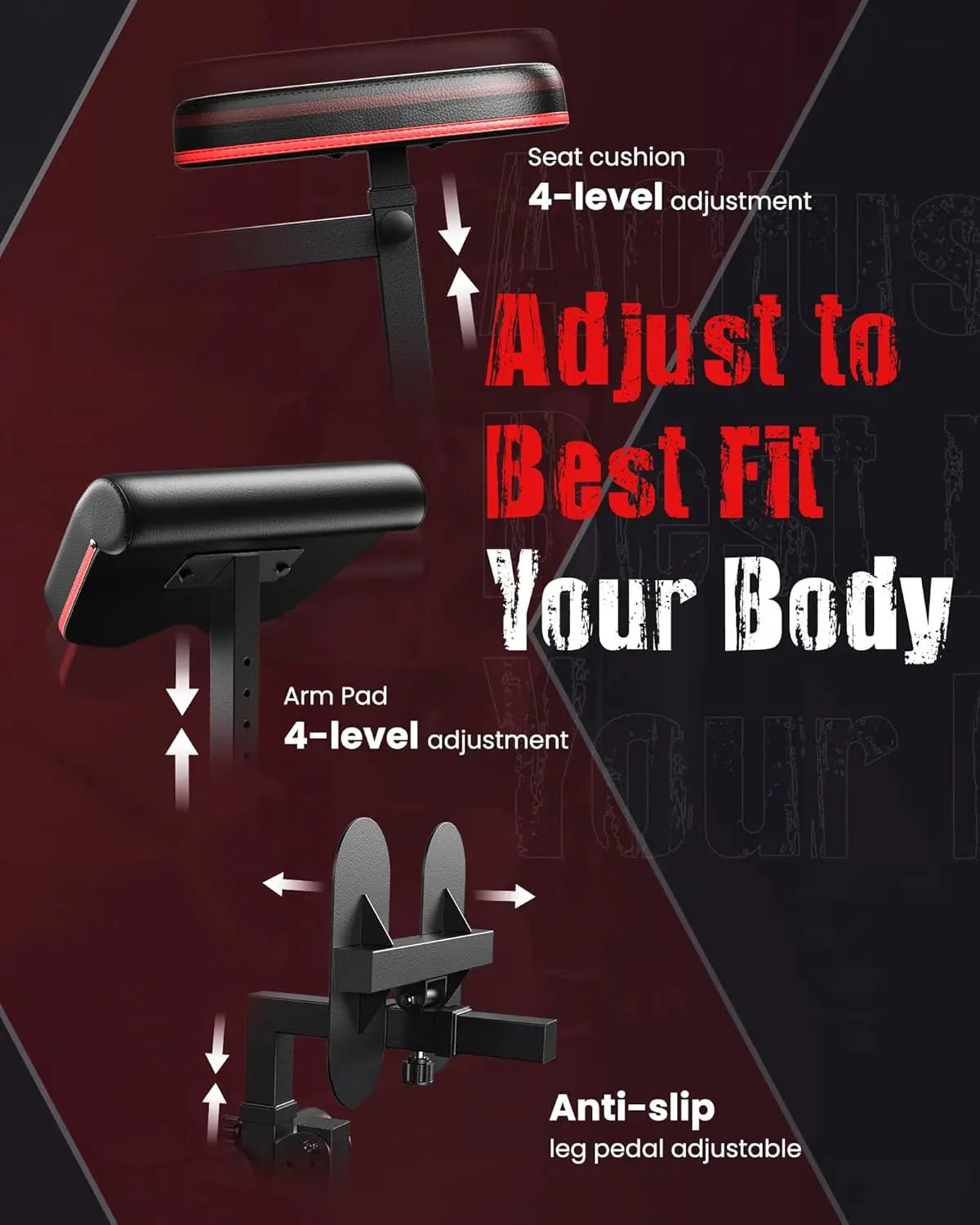 Home Gym Equipment for Leg Press, 150LBS Weight Stack Machine, Workout Station with Pulley System