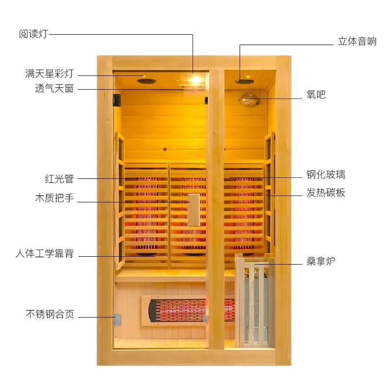 Home Sauna Room for Relaxation 120 105 190cm