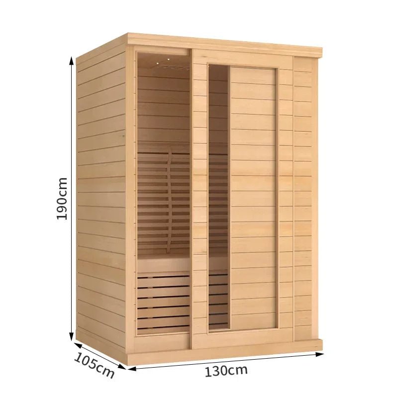 Home Sauna Room for Relaxation sliding door