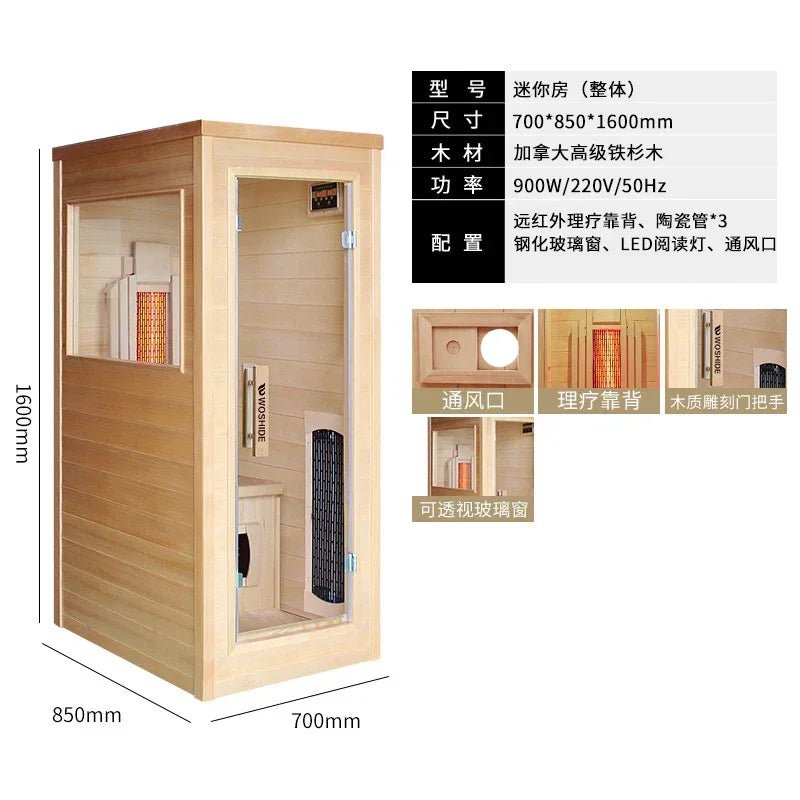 Home Sauna Room - Ultimate Wellness & Detoxification Experience - Top-Rated Heating pipe