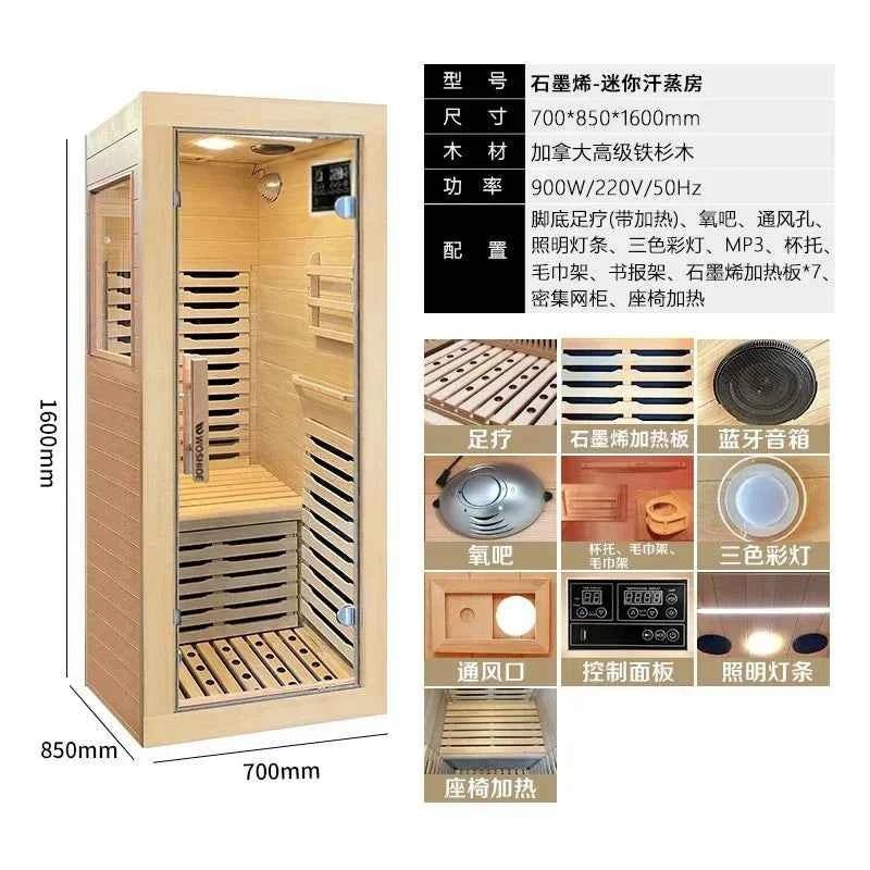 Home Sauna Room - Ultimate Wellness & Detoxification Experience - Top-Rated Graphene
