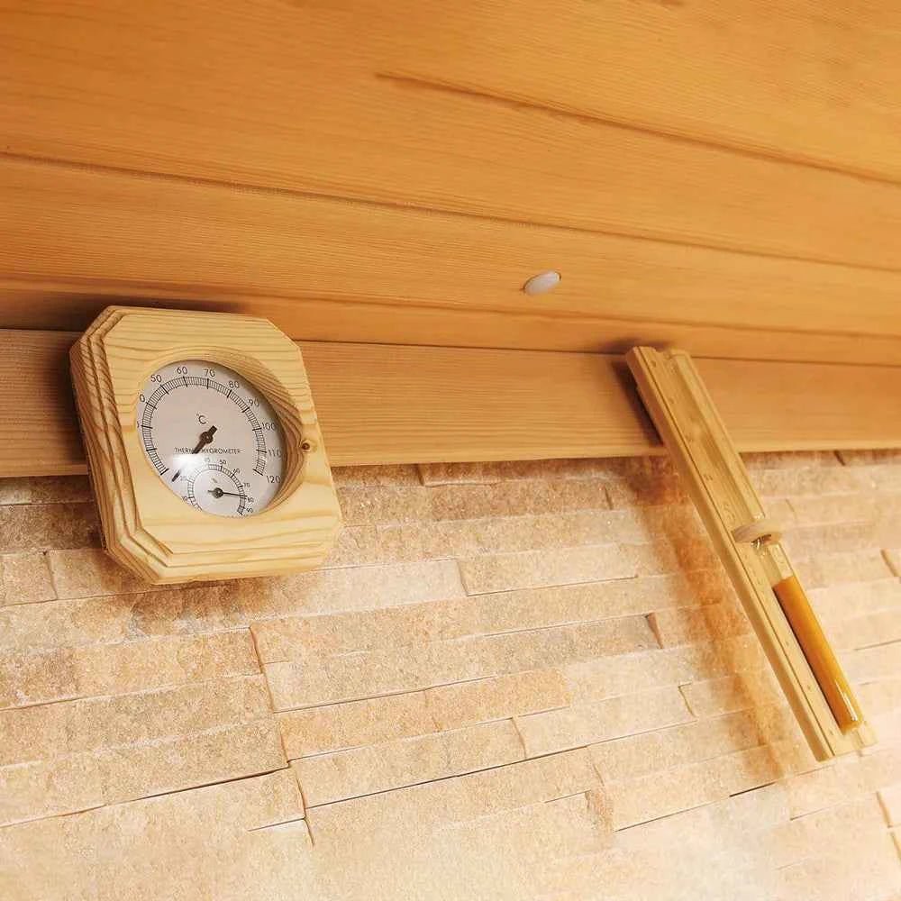 Indoor Red Cedar Hemlock Wooden Sauna Room Electric Dry Steam Steam 220v Control Panel Apartment Villa Garden