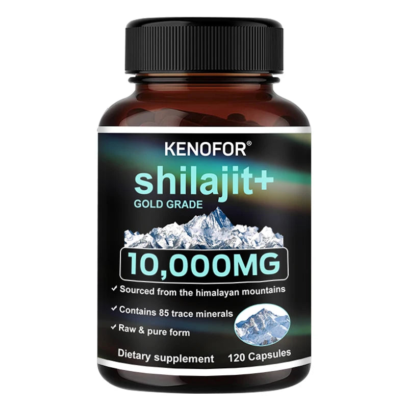 Kenofor Pure Shilajit Capsules - 10,000mg, 120 Count United States 120count