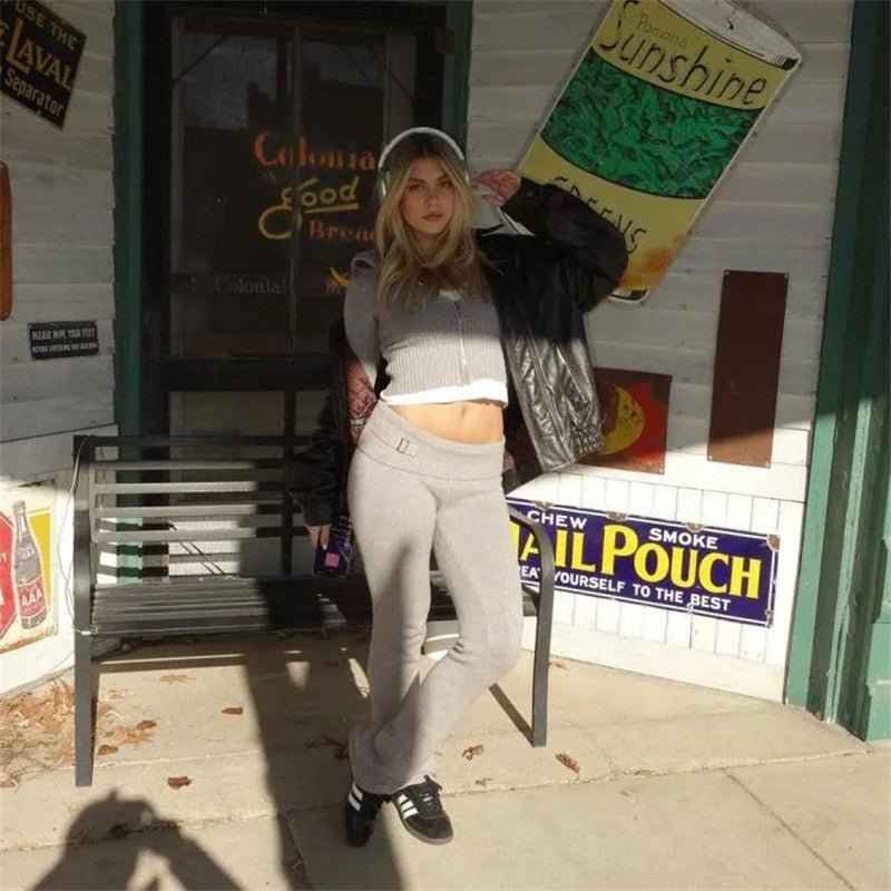 organic Knitted Hooded Suits Two-piece Set for Lounge Wear