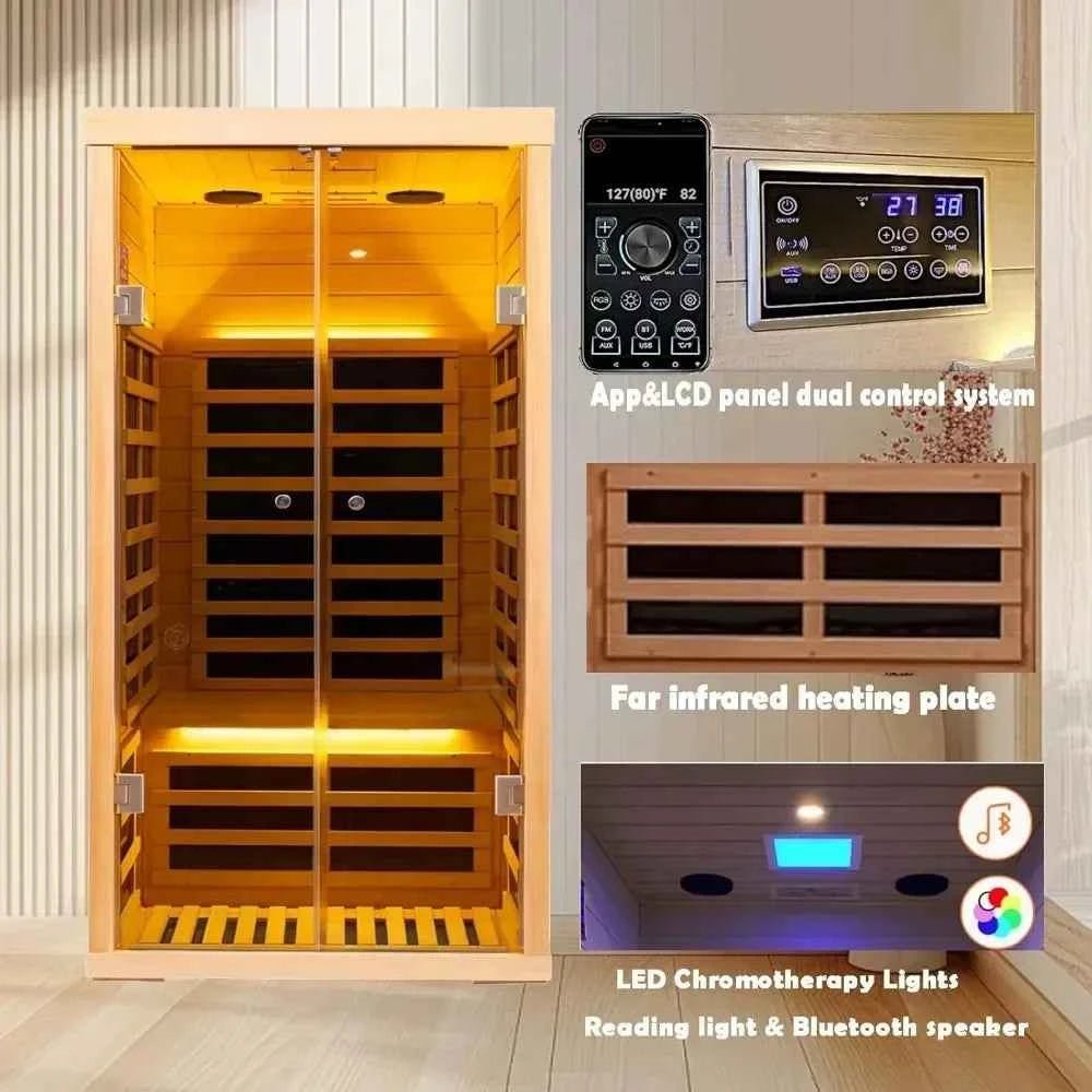Luxury 1-Person Infrared Sauna - Ultimate Relaxation & Wellness - Classical Wearable United States