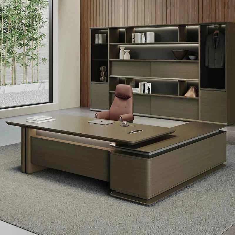 UltraLux Luxury Minimalist Office Desk - Enhance Your Workspace with Style and Functionality