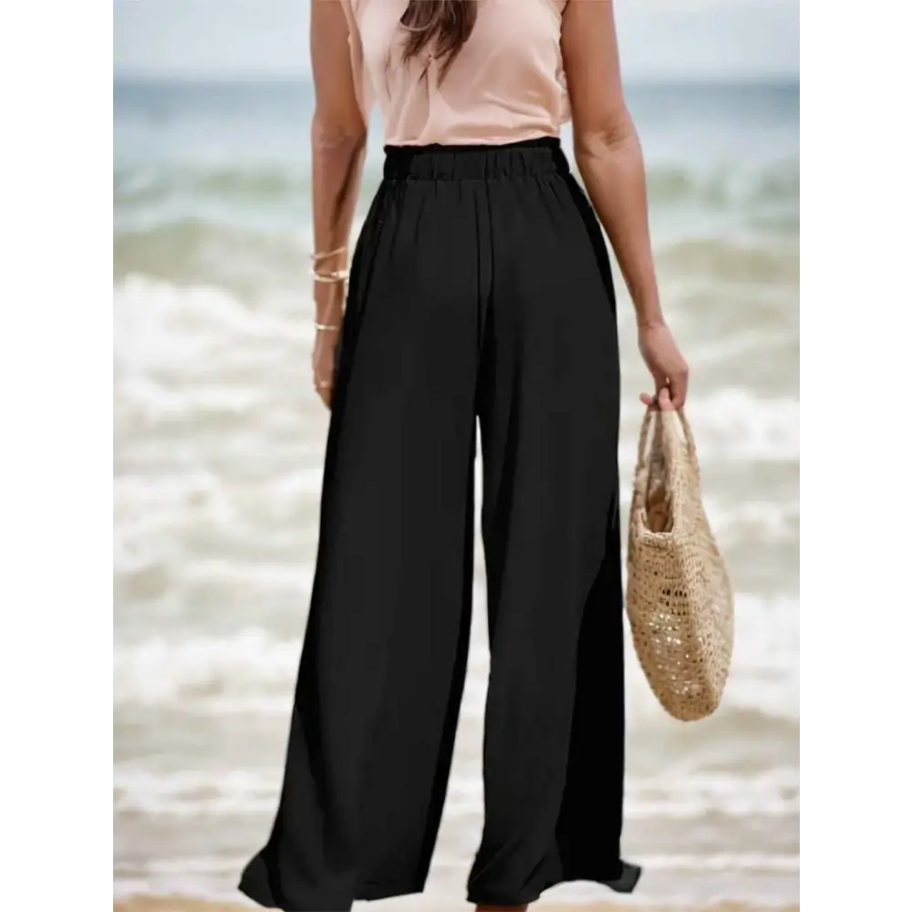 Modern High-Waist Wide-Leg Pants - Apparel