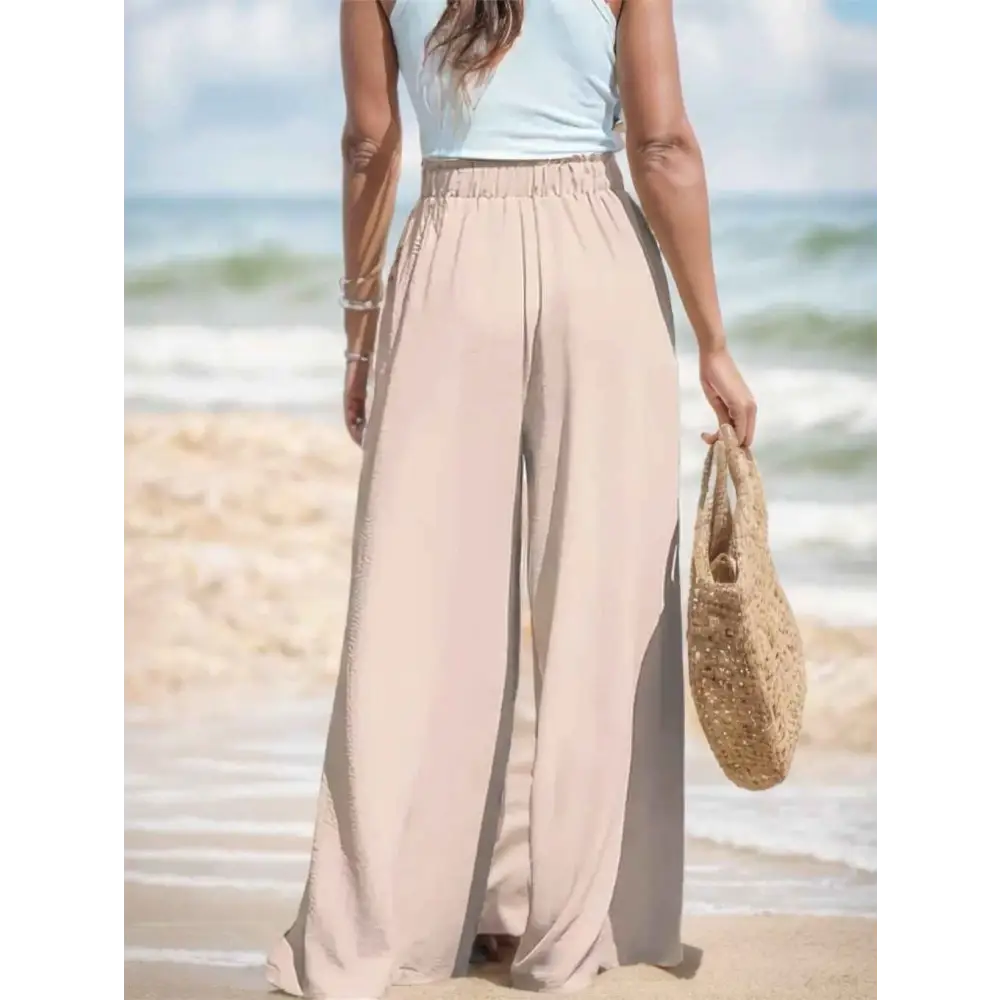 Modern High-Waist Wide-Leg Pants - Apparel