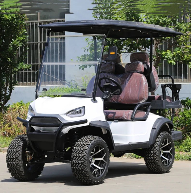 New Design Professional Custom Electric Golf Cart Hunting Lithium Battery 4 Persons 2+2 Seats Golf Cart Off-road Buggy Vehicle