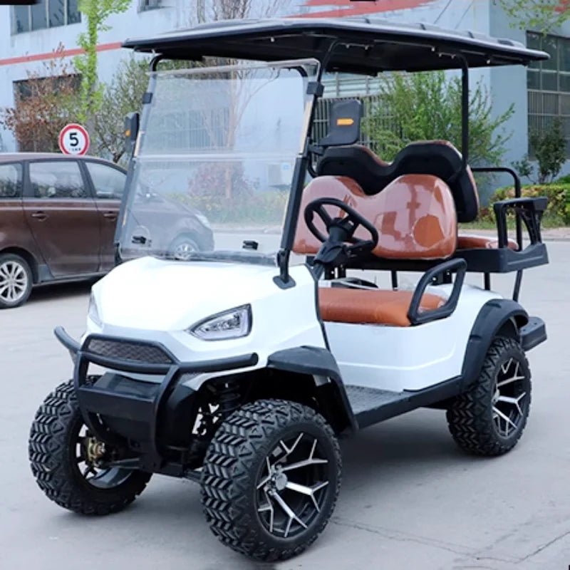 New Design Professional Custom Electric Golf Cart Hunting Lithium Battery 4 Persons 2+2 Seats Golf Cart Off-road Buggy Vehicle