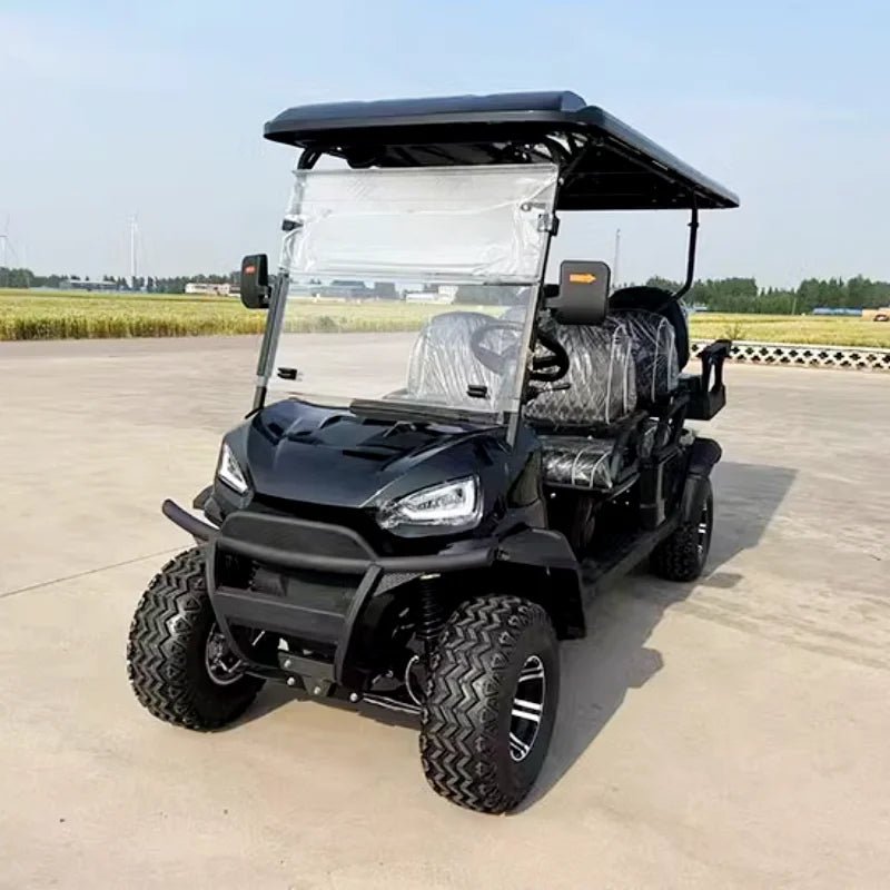 New Design Professional Custom Electric Golf Cart Hunting Lithium Battery 4 Persons 2+2 Seats Golf Cart Off-road Buggy Vehicle