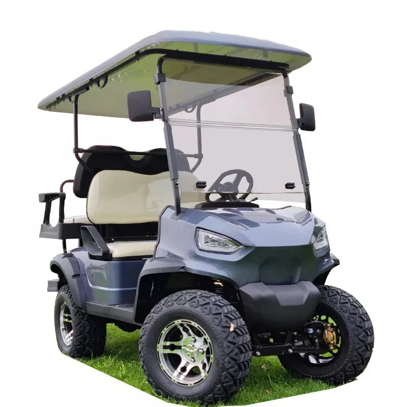 New Design Professional Custom Electric Golf Cart Hunting Lithium Battery 4 Persons 2+2 Seats Golf Cart Off-road Buggy Vehicle 4 seats