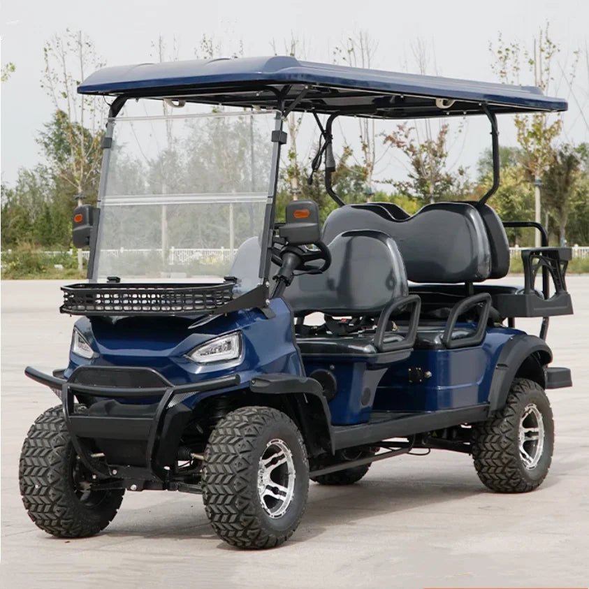 New Design Professional Custom Electric Golf Cart Hunting Lithium Battery 4 Persons 2+2 Seats Golf Cart Off-road Buggy Vehicle