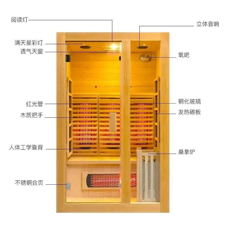 Personal Sauna Room for Home Relaxation 120 105 190cm