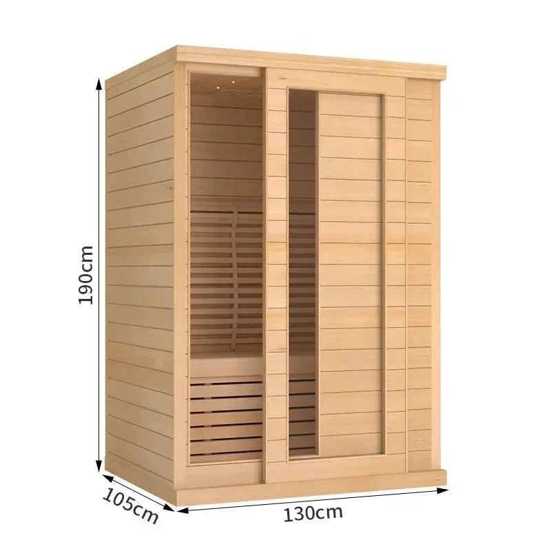 Personal Sauna Room for Home Relaxation sliding door