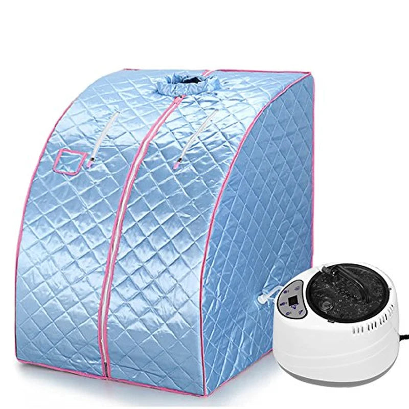 Portable Home Steam Sauna for Relaxation and Detox Blue