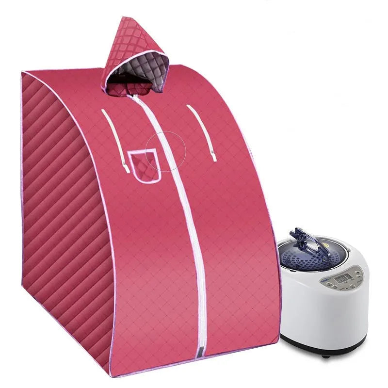 Portable Home Steam Sauna for Relaxation and Detox Red