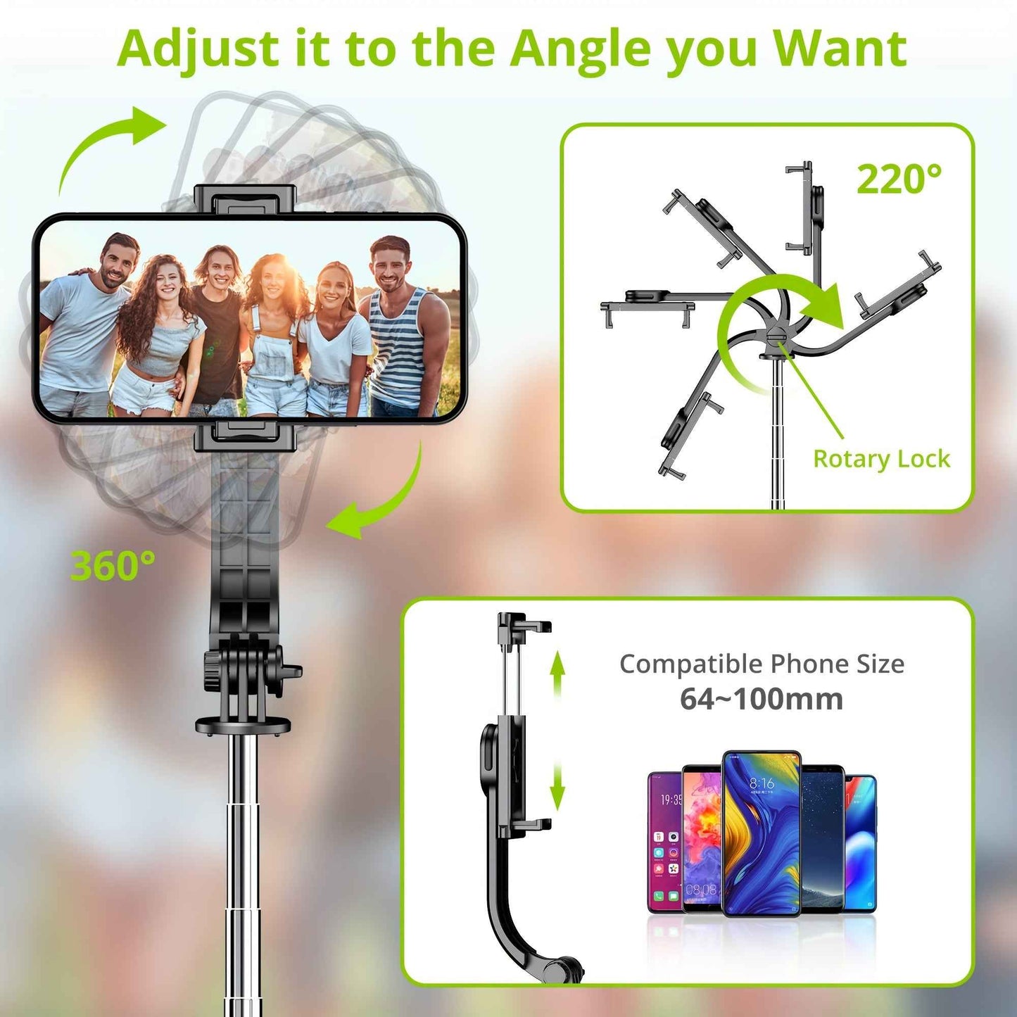Portable Selfie Stick Tripod for Effortless Photos