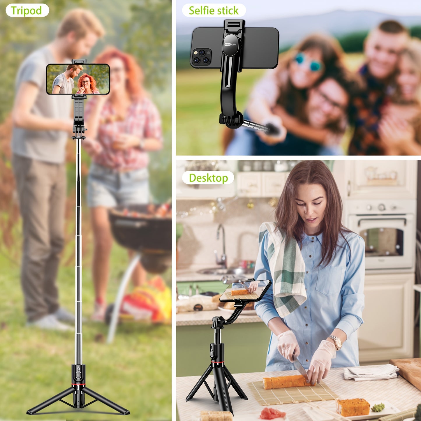 Portable Selfie Stick Tripod for Effortless Photos