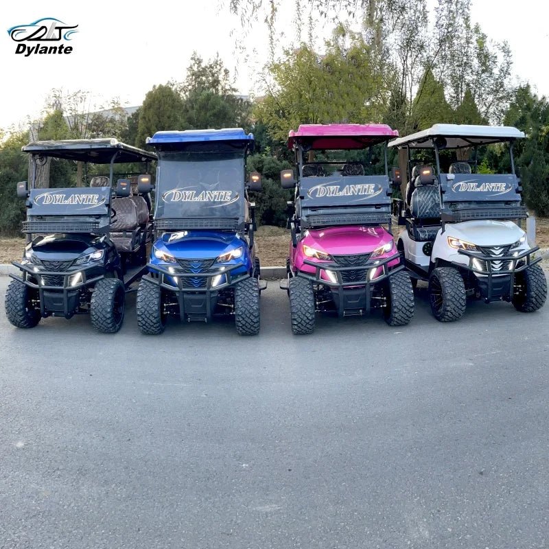 Premium 4-Seat Electric Golf Cart - Independent Suspension & Four-Wheel Disc Brakes - Hunting Ready