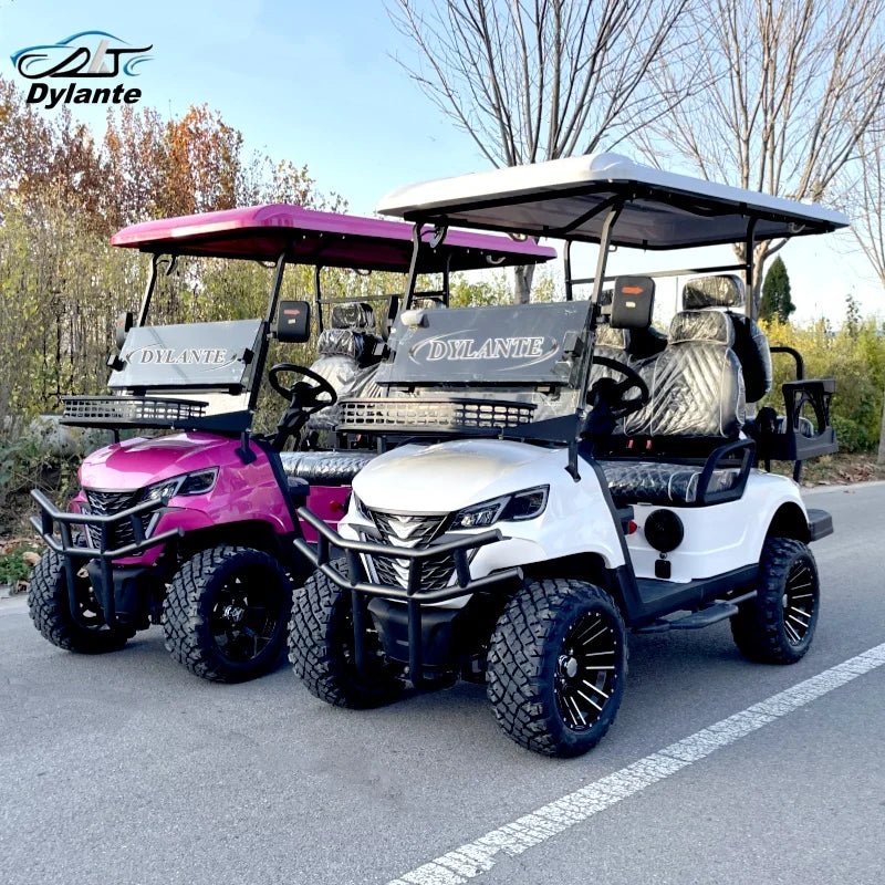 Premium 4-Seat Electric Golf Cart - Independent Suspension & Four-Wheel Disc Brakes - Hunting Ready