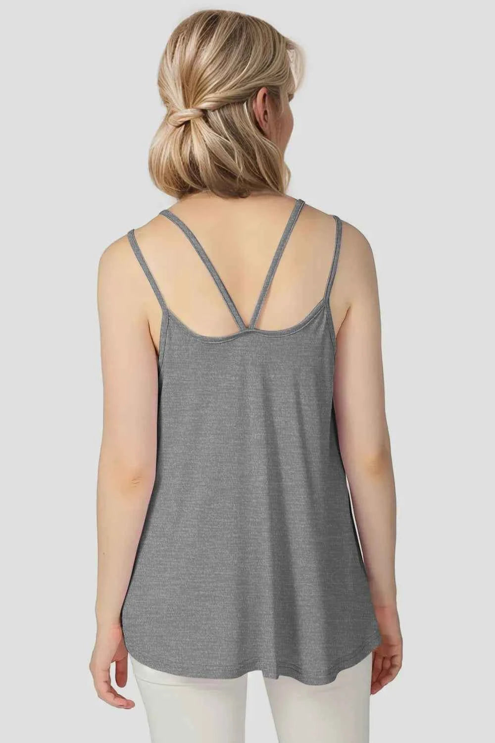 Double Spaghetti Strap Top in Sunny Yellow