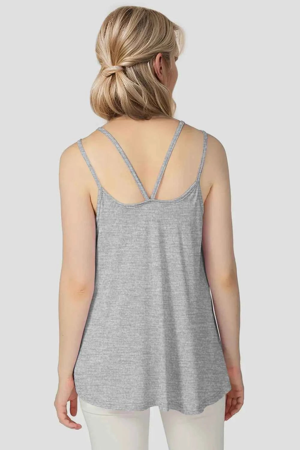 Double Spaghetti Strap Top in Sunny Yellow