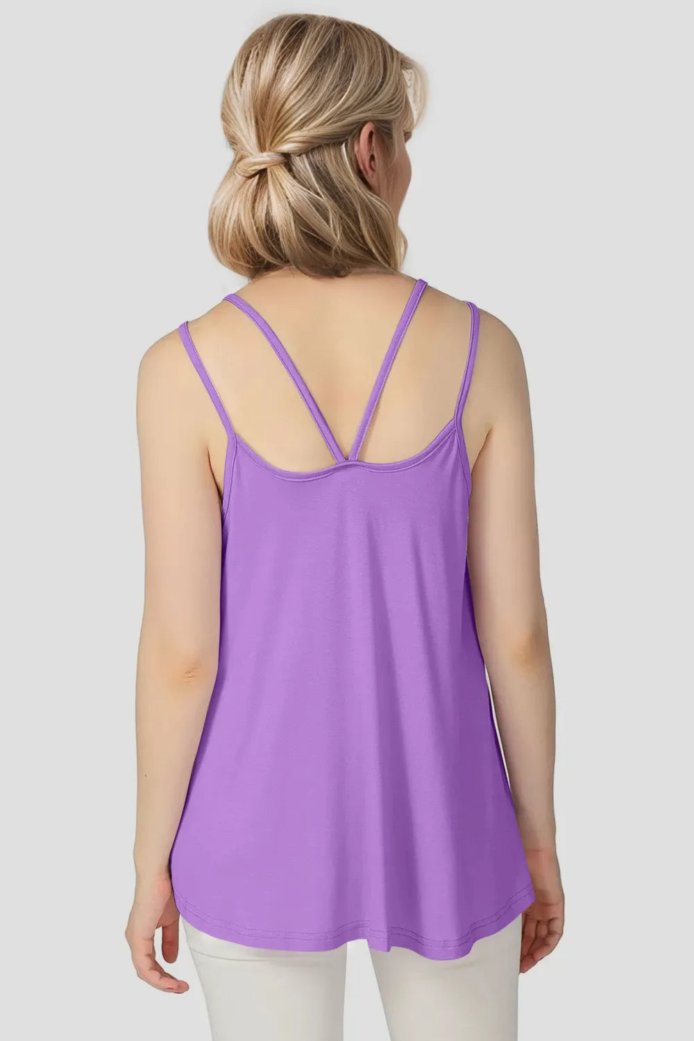 Double Spaghetti Strap Top in Sunny Yellow
