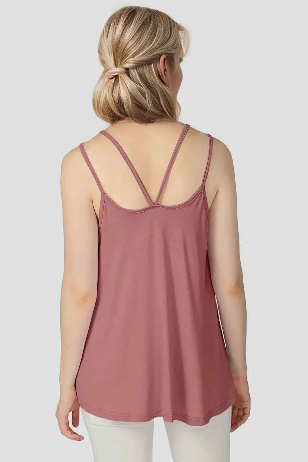 Double Spaghetti Strap Top in Sunny Yellow