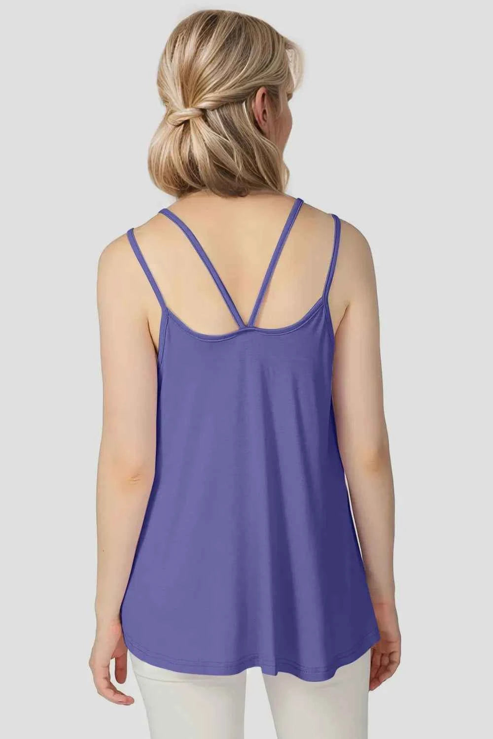 Double Spaghetti Strap Top in Sunny Yellow