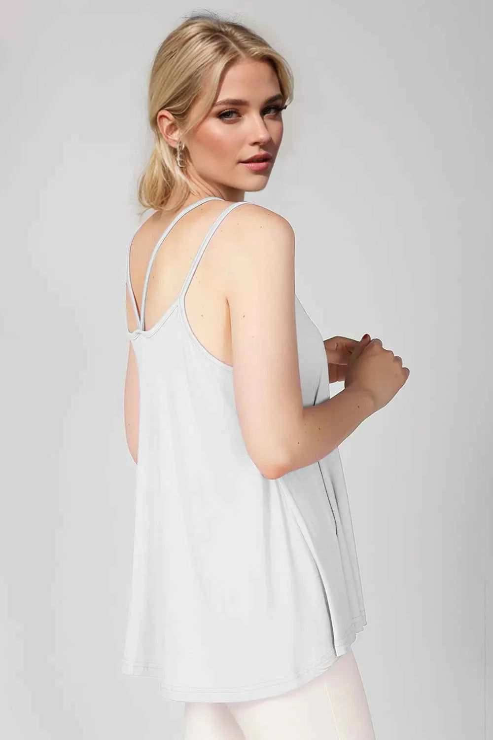 Double Spaghetti Strap Top in Sunny Yellow