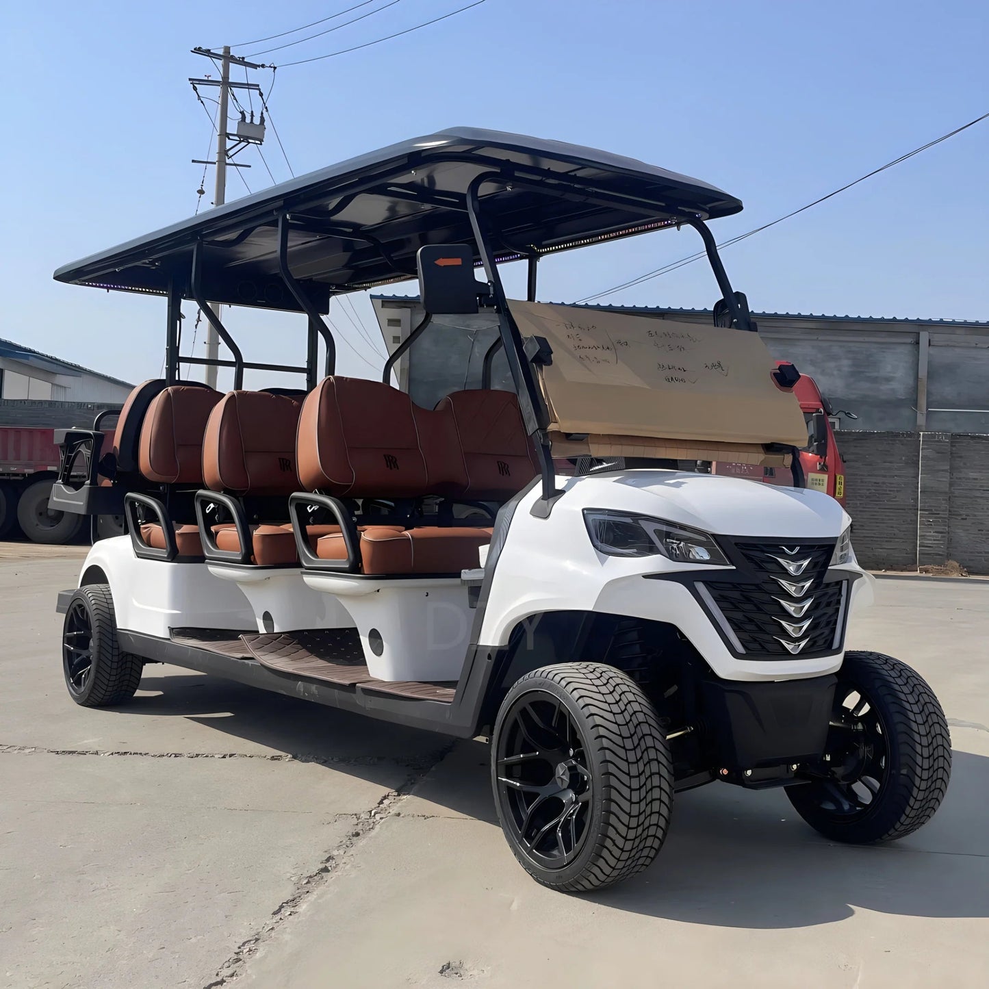 Versatile Electric Golf Cart - Multi-Purpose for Hunting, Farming & Beach - Premium Golf Buggy 8 seats