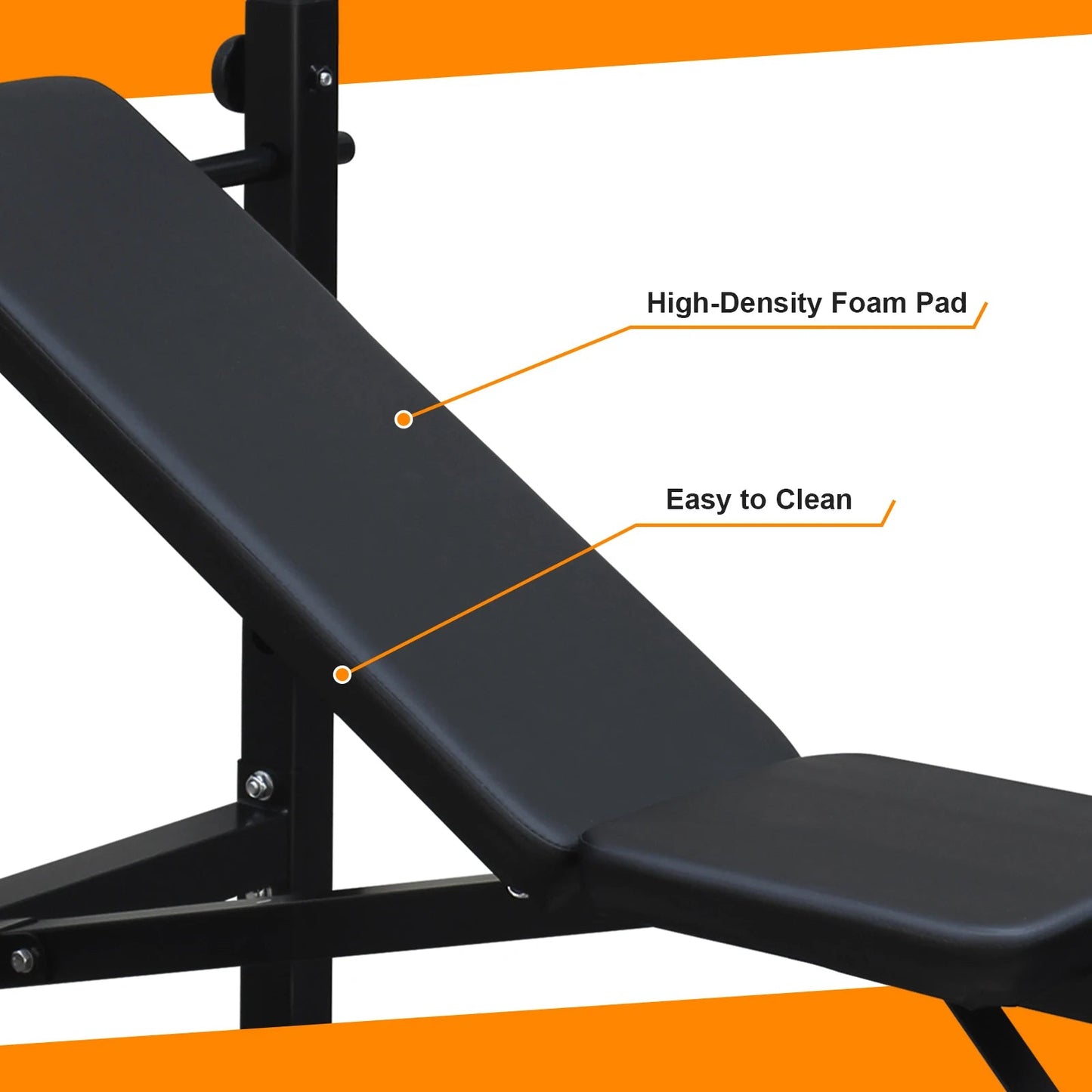 Weight Bench Press Set with Squat Rack and Bench Strength Training For Home Gym Full-Body Workout Fitness Equipment