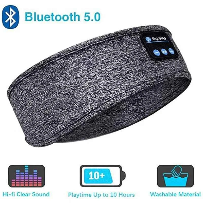 Wireless Sports Headband Earphones for Music Gray