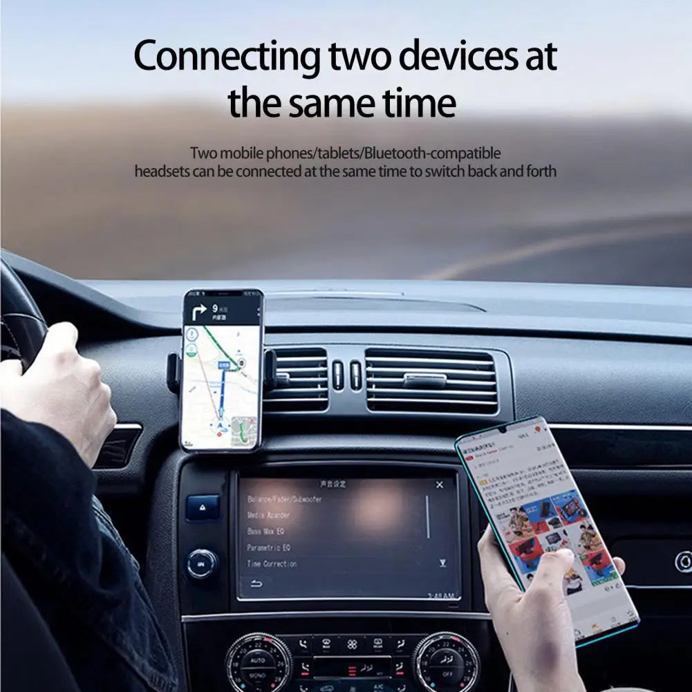 Car Bluetooth receiver, car audio player, lossless sound quality, dual connected device, plug and play