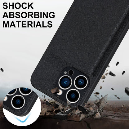 Suitable for iPhone 14 PROMAX plug-in phone case Apple 11 aluminum alloy wallet phone case IP13 protective case
