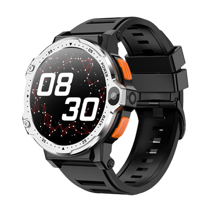 4G Smart Watch - Dual Camera, Heart Rate & Blood Oxygen Monitoring - Limited Time Offer Silver vinyl