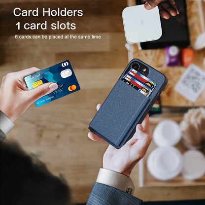 Suitable for iPhone 14 PROMAX plug-in phone case Apple 11 aluminum alloy wallet phone case IP13 protective case