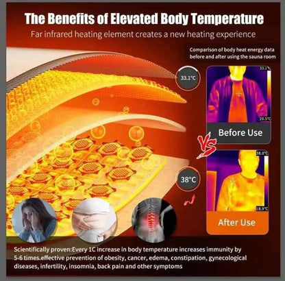 1 - Person Infrared Sauna with 7 - Color Treatment Lamp - Classical Wearable