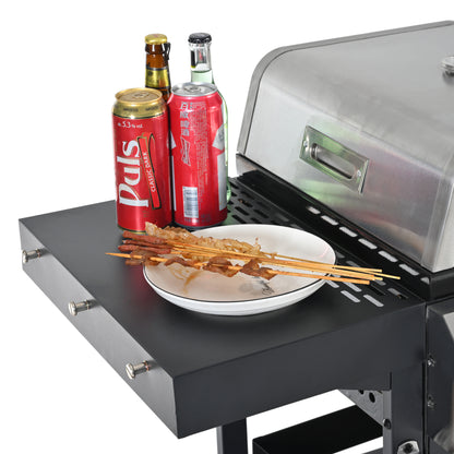 Multi Function Burner Gas Grill Barbecue Frying Pizza Covered Combination